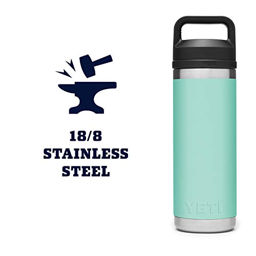 YETI Rambler 18 oz Bottle, Vacuum Insulated, Stainless Steel with Chug Cap