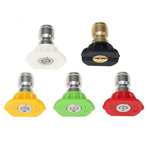 Tool Daily Foam Cannon with 1/4 Inch Quick Connector, 1 Liter, 5 Pressure Washer Nozzle Tips