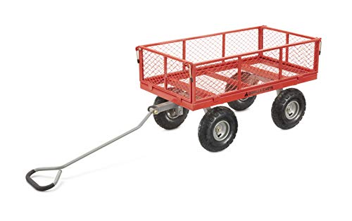 Gorilla Carts GOR800-COM Steel Utility Cart with Removable Sides, 800-lbs. Capacity