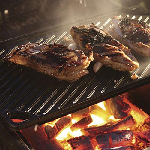 Lodge Pre-Seasoned Cast Iron Reversible Grill/Griddle, 16.75 Inch
