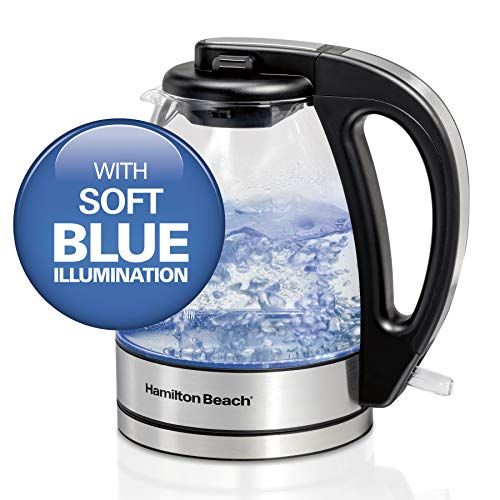 Hamilton Beach Glass Electric Tea Kettle 1L Cordless