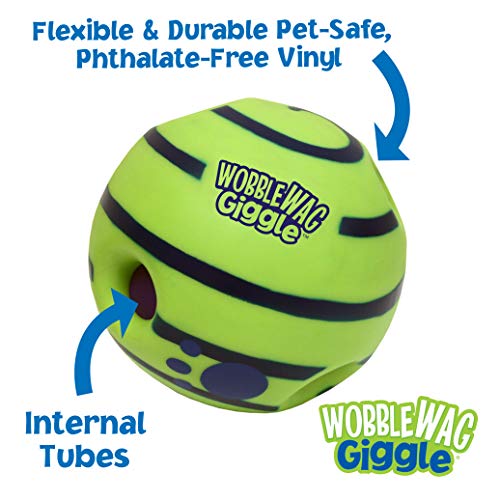 Wobble Wag Giggle Ball, Interactive Dog Toy, Fun Giggle Sounds, As Seen On TV