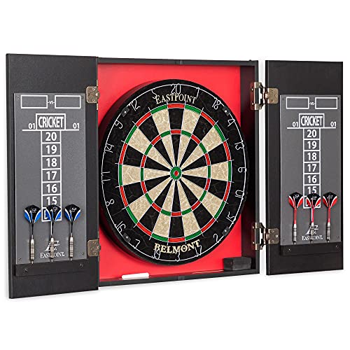 EastPoint Sports Belmont Bristle Dartboard and Cabinet Set