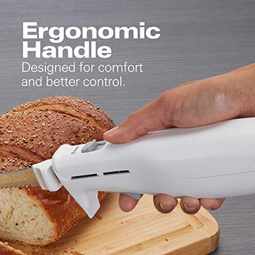 Hamilton Beach Electric Knife for Carving Meats, Poultry, Bread, Crafting Foam & More