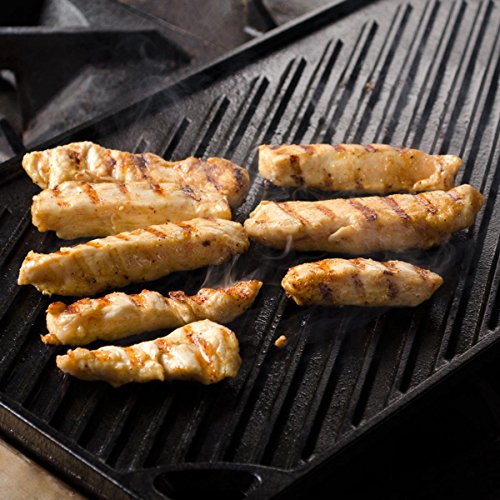 Lodge Pre-Seasoned Cast Iron Reversible Grill/Griddle, 16.75 Inch