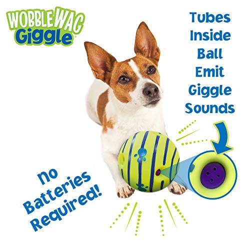 Wobble Wag Giggle Ball, Interactive Dog Toy, Fun Giggle Sounds, As Seen On TV