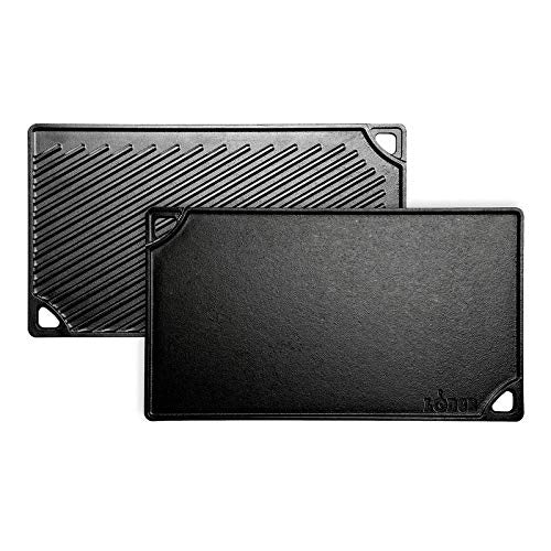 Lodge Pre-Seasoned Cast Iron Reversible Grill/Griddle, 16.75 Inch