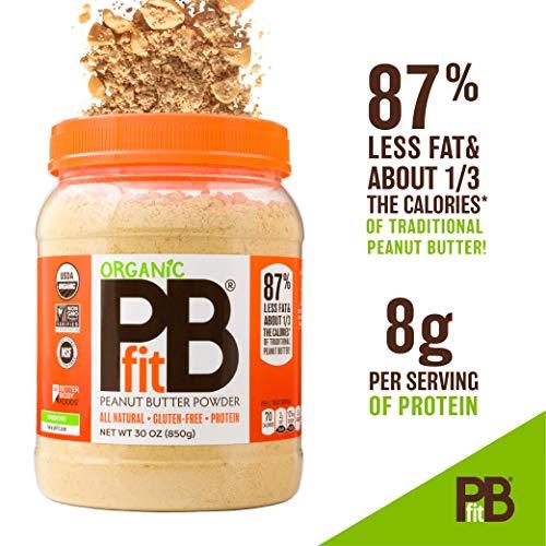 PBfit All-Natural Organic Peanut Butter Powder - 8g of Protein (30 oz.)