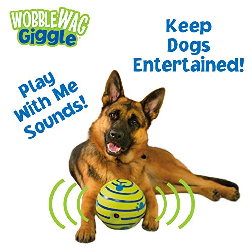 Wobble Wag Giggle Ball, Interactive Dog Toy, Fun Giggle Sounds, As Seen On TV