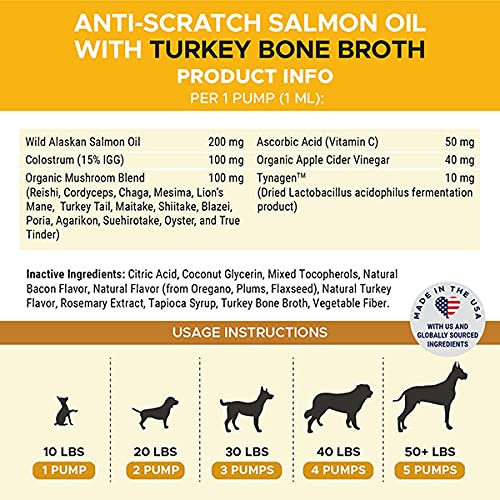 PetHonesty Anti-Scratch Salmon Oil - Omega-3 for Dogs