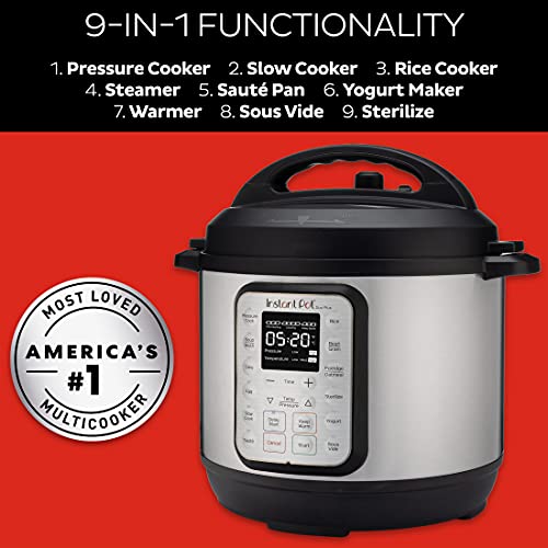 Instant Pot Duo Plus 6 Quart 9-in-1 Electric Pressure Cooker, Slow Cooker, Rice Cooker