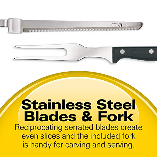 Hamilton Beach Electric Knife for Carving Meats, Poultry, Bread, Crafting Foam & More