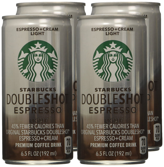 Starbucks Double Shot Espresso Light 6.5 Fl Oz (pack of 4)