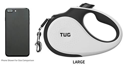 TUG Patented 360° Tangle-Free, Heavy Duty Retractable Dog Leash for Up to 110 lb Dogs