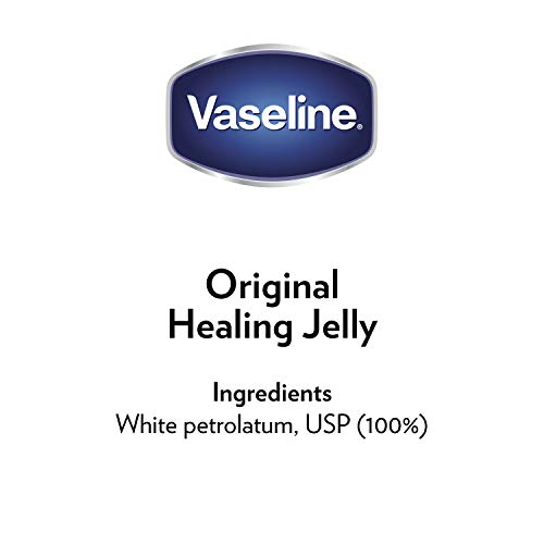 Vaseline Healing Jelly For Dry Skin and Eczema Relief Original 100% Petroleum Jelly 1.75 oz