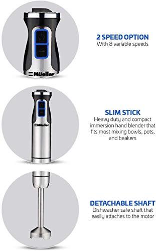 Mueller Austria Ultra-Stick 500 Watt 9-Speed Immersion Multi-Purpose Hand Blender