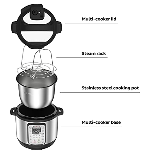  Instant Pot Duo Plus 9-in-1 Electric Pressure Cooker,  Sterilizer, Slow Cooker, Rice Cooker, 6 Quart, 15 One-Touch Programs &  Ceramic Non-Stick Interior Coated Inner Cooking Pot - 6 Quart: Home 