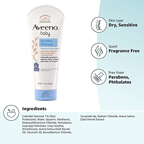 Aveeno Baby Eczema Therapy Moisturizing Cream 7.3 Oz