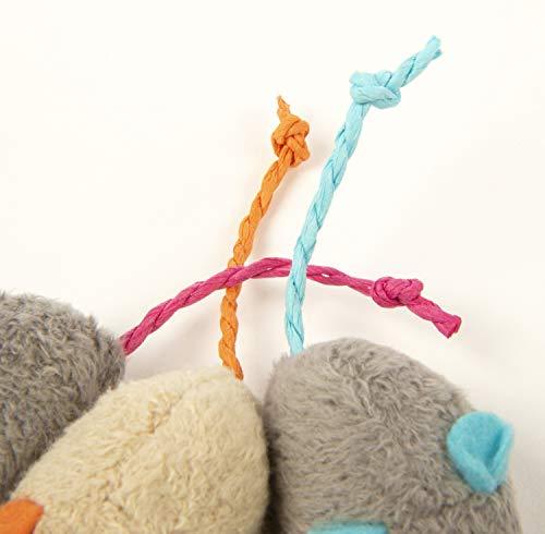 SmartyKat Skitter Critters Cat Toy Catnip Mice, 3/pkg