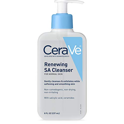 CeraVe SA Cleanser | Salicylic Acid Face Wash with Hyaluronic Acid