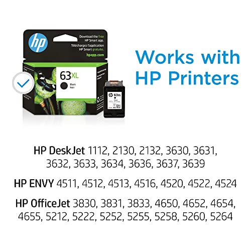 Original HP 63XL Black High-yield Ink Cartridge