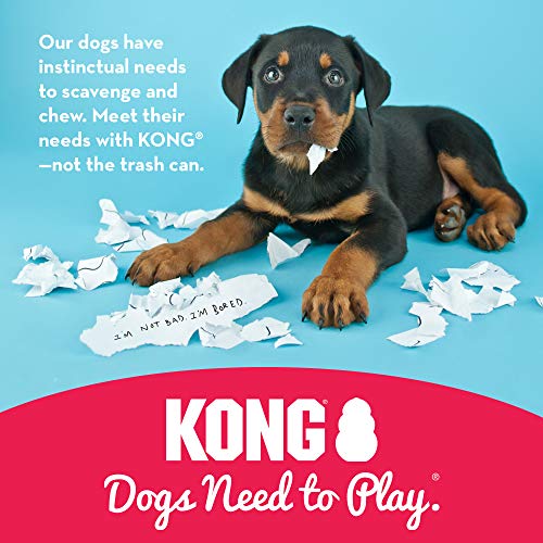 KONG - Classic Dog Toy, Durable Natural Rubber- Medium