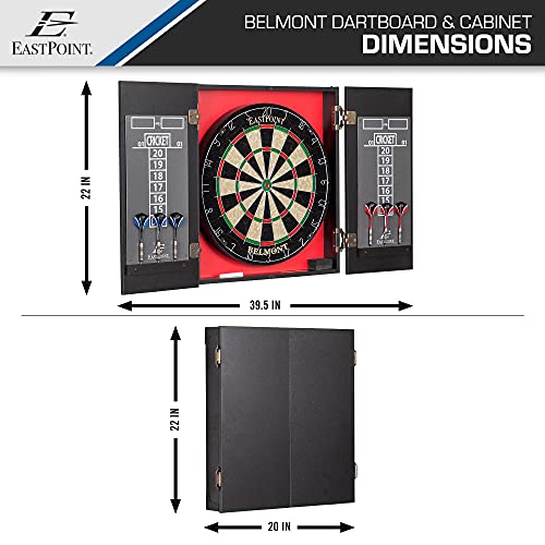 EastPoint Sports Belmont Bristle Dartboard and Cabinet Set