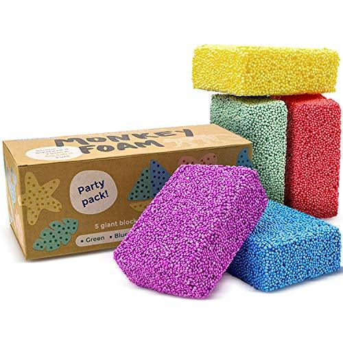 Monkey Foam - 5 Giant Blocks in 5 Great Colors - Perfect for Creative Play