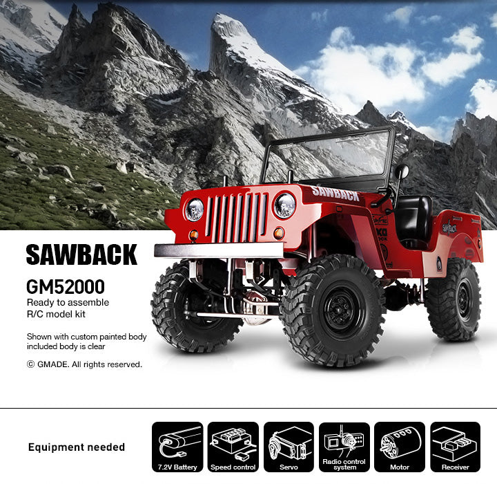 Sawback-Crawler-Kit-1-10th-Scale-4WD-w-Steel-Frame