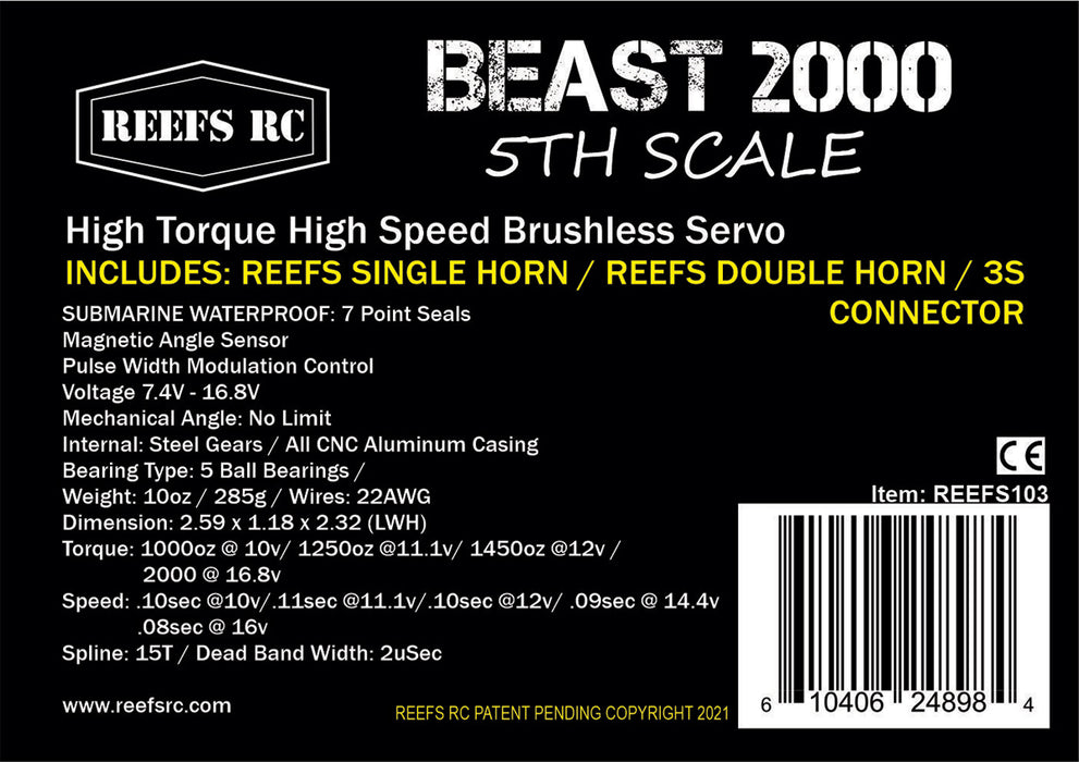 Beast-2000-5th-Scale-Servo-w-Aluminum-Horns-&-LiPo